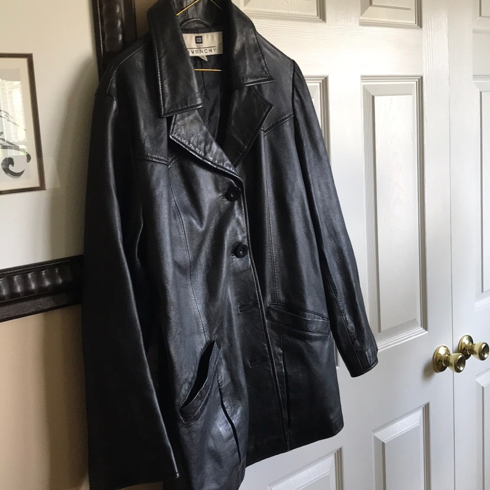 Black Leather Givenchy Jacket authentic